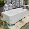 Bán Bồn Tắm Đá Trắng Hình Chữ Nhật Đẹp Nguyên Khối