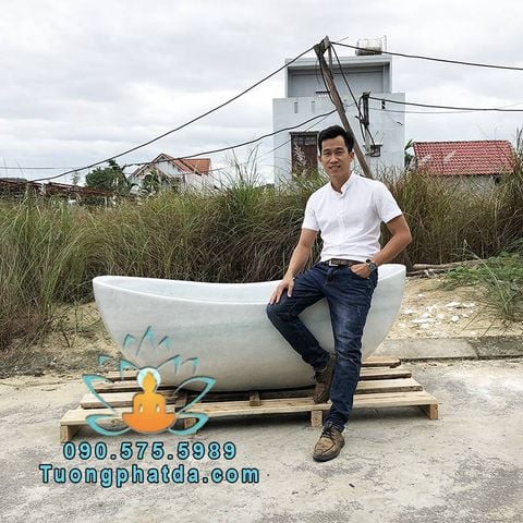 Bán Bồn Tắm Đá Trắng Tự Nhiên Nguyên Khối Tại Hà Nội