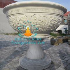 Chậu Cây Cảnh Bằng Đá Trạm Tứ Quý