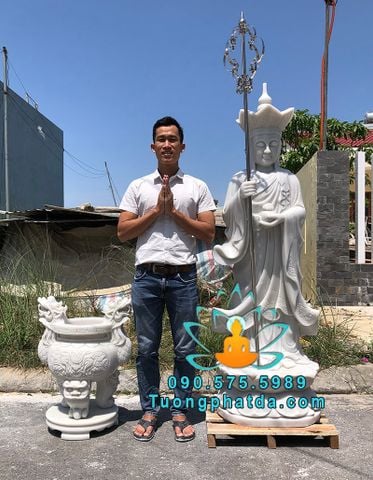 Chế Tác Tượng Địa Tạng Đá Nguyên Khối Để Nghĩa Trang Đẹp