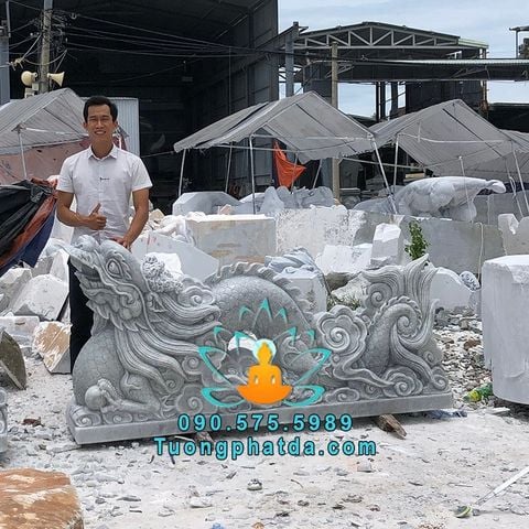 Chế Tác Tượng Rồng Đá Cẩm Thạch Đẹp