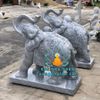 Chế Tác Tượng Voi Chiến Đá Cẩm Thạch Xám Nguyên Khối Đẹp