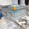 Cột Trụ Đá Granite Trắng Tự Nhiên Cho Biệt Thự Tại Hà Nội
