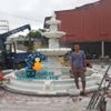 Bộ Đài Phun Nước Cá Chép Đá Phong Thủy Kèm Hồ Cho Sân Vườn Đẹp