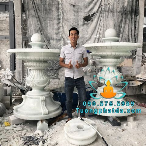 Bộ Đài Phun Nước Đá Phong Thủy Đẹp Nhất Tại Cà Mau