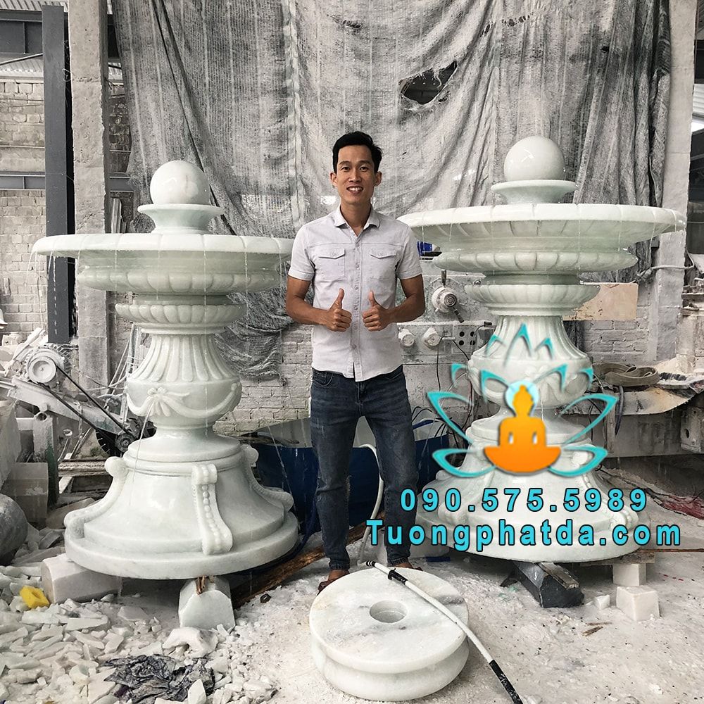 Bộ Đài Phun Nước Đá Phong Thủy Đẹp Nhất Tại Cà Mau