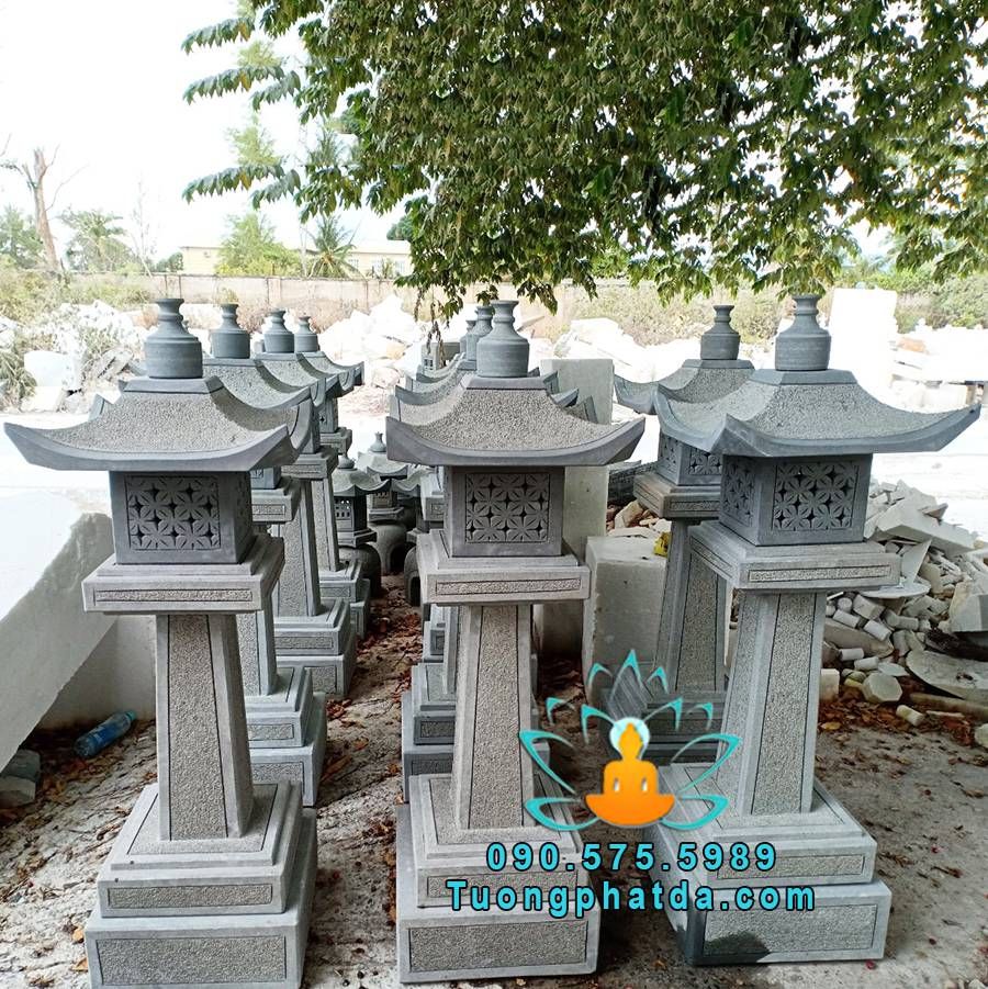 Đèn Trụ Đá Sa Thạch Đẹp Để Hồ Cá Koi