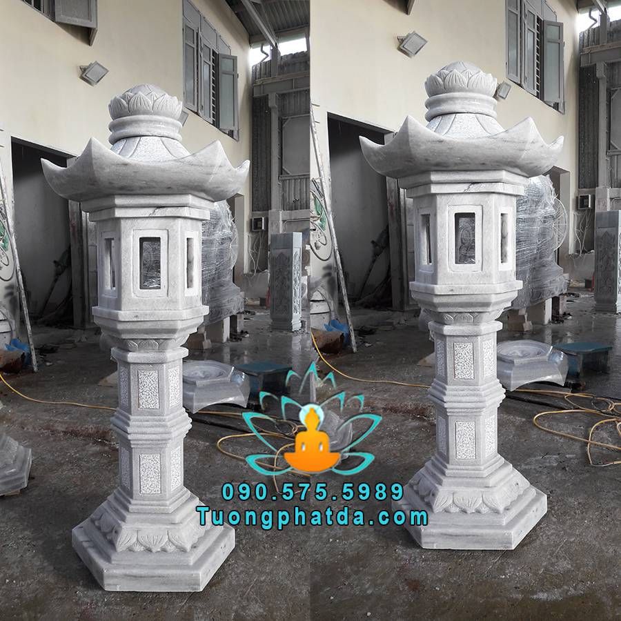 Đèn Trụ Để Sân Vườn Đá Cẩm Thạch Đẹp