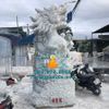 Chế Tác Tượng Rồng Đá Phong Thủy Phun Nước Đẹp Cao 3m