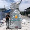 Chế Tác Tượng Rồng Đá Phong Thủy Phun Nước Đẹp Cao 3m