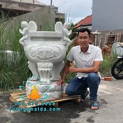 Bán Lư Hương Đá Công Giáo Thiên Thần Đẹp Cao 1m Tại Đồng Nai