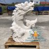 Tượng Cá Chép Hóa Rồng Đá Phun Nước Mini Trang Trí Tiểu Cảnh