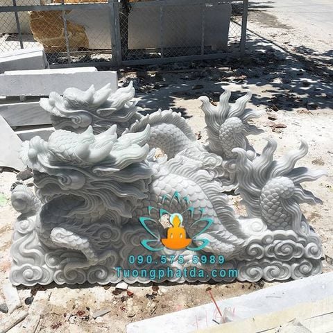 Mẫu Rồng Bằng Đá Trắng Đẹp Đà Nẵng