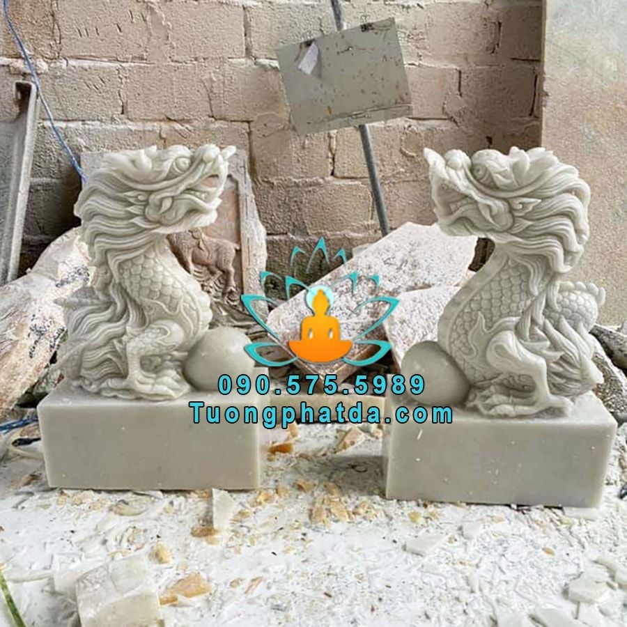 Mẫu Tượng Ấn Rồng Đá Cẩm Thạch Đẹp