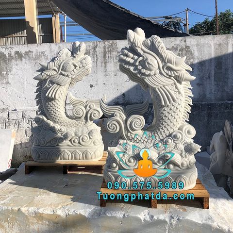 Mẫu Tượng Cá Chép Hóa Rồng Đá Đà Nẵng Đẹp