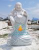 Tượng Phật Di Lặc Đứng Bao Tiền Bằng Đá Cẩm Thạch Đẹp