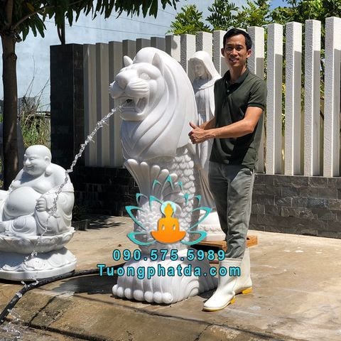 Mẫu Tượng Sư Tử Biển Singapore Bằng Đá Đẹp Nhất Hiện Nay