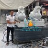 Mẫu Tượng Tỳ Hưu Kéo Tiền Đá Cẩm Thạch Trắng Đẹp