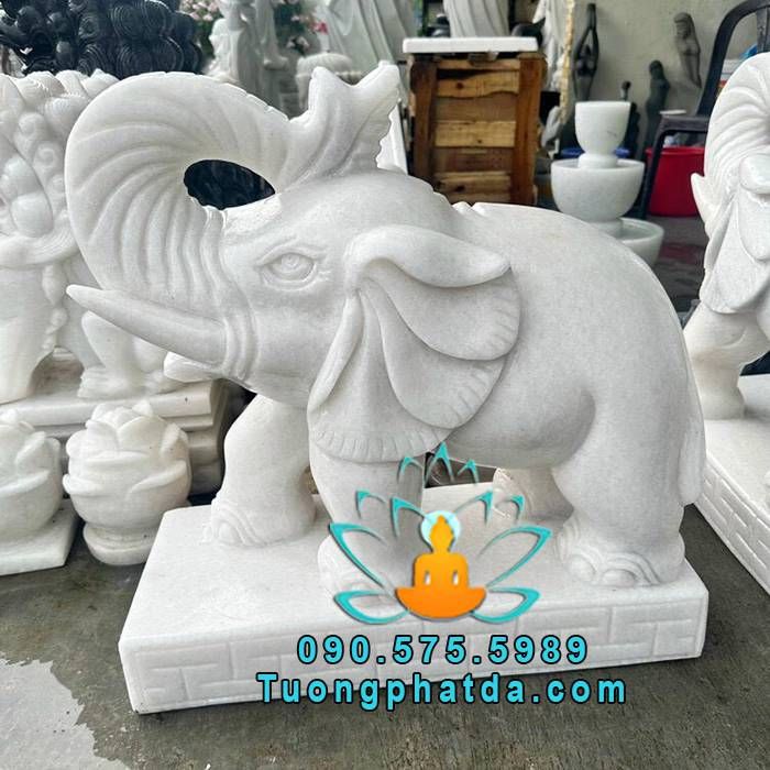 Tượng Voi Đá Nhỏ Để Phong Thủy Đẹp