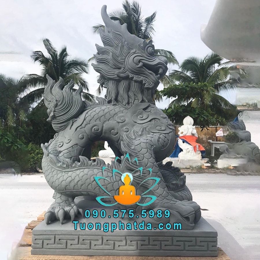 Tượng Ấn Rồng Đá Sa Thạch Nguyên Khối