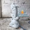 Tượng Cá Chép Hóa Rồng Cưỡi Rùa Bằng Đá Cẩm Thạch
