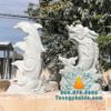 Tượng Cá Chép Hóa Rồng Đá Phong Thủy Phun Nước Đẹp Tại Nam Định