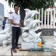 Bán Tượng Cá Heo Phun Nước Đá Đẹp Tại Bình Định