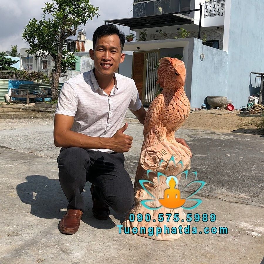 Tượng Chim Phượng Hoàng Bằng Đá Cẩm Thạch Đẹp