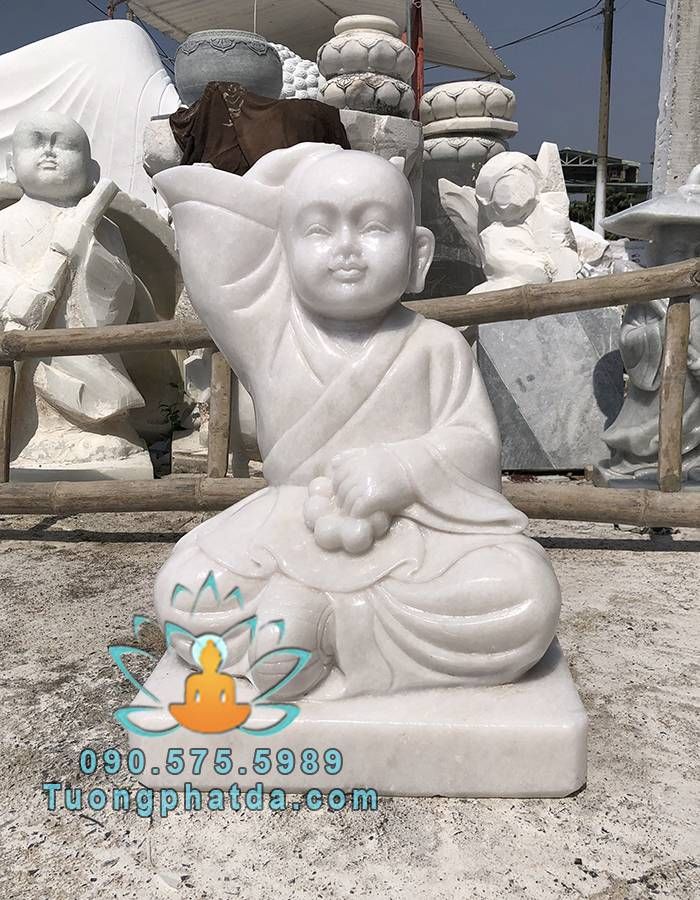 Tượng Chú Tiểu Đá Để Sân Vườn Tiểu Cảnh Đẹp