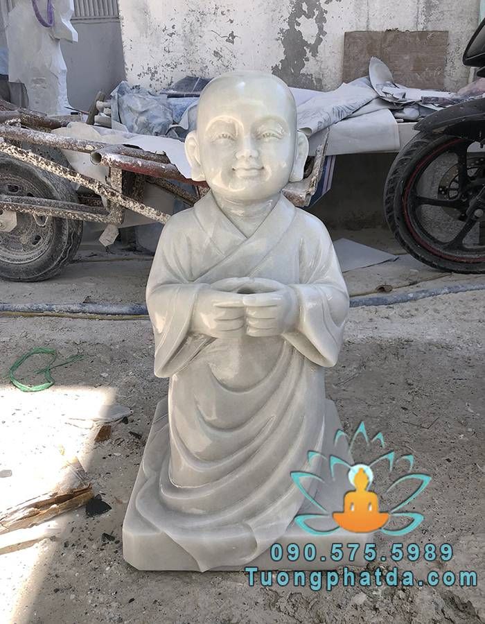 Tượng Chú Tiểu Để Tiểu Cảnh Sân Vườn Đẹp Tại Bắc Ninh