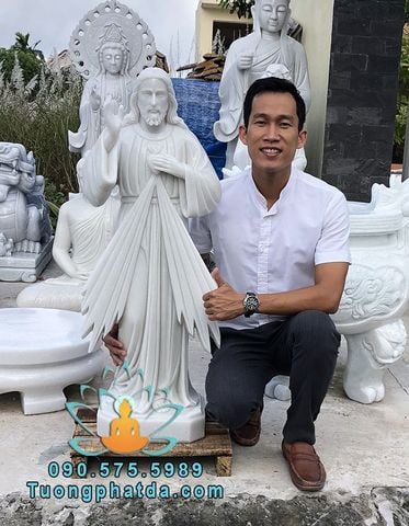 Cung Cấp Tượng Lòng Chúa Thương Xót Bằng Đá Mini Để Tại Gia