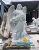 Tượng Cô Gái Thiên Thần Ôm Giỏ Hoa Bằng Đá Cẩm Thạch