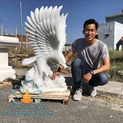 Bán Tượng Đại Bàng Săn Mồi Bằng Đá Phong Thủy Đẹp Đà Nẵng