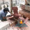 Điêu Khắc Tượng Đại Bàng Tung Cánh Đá Đỏ Đẹp Tại Hồ Chí Minh