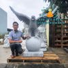Điêu Khắc Tượng Đại Bàng Tung Cánh Đá Xám Đẹp Tại Đăk Lắk
