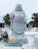 Tượng Di Lặc Đứng Bằng Đá Cẩm Thạch Nguyên Khối