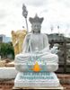 Tượng Phật Địa Tạng Ngồi Bằng Đá Tự Nhiên Nguyên Khối