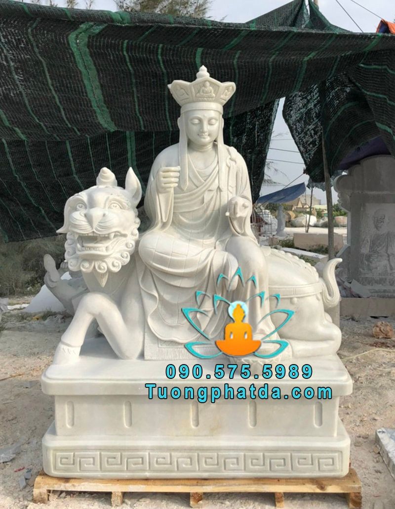 Tượng Địa Tạng Cưỡi Đề Thính Bằng Đá Đẹp Tại Vũng Tàu