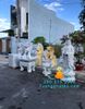Tượng Địa Tạng Đá Cẩm Thạch Nguyên Khối Để Nghĩa Trang