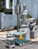 Tượng Địa Tạng Đá Cẩm Thạch Nguyên Khối Để Nghĩa Trang