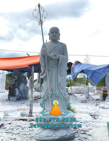 Tượng Địa Tạng Đá Nguyên Khối Đẹp Tại Nam Định