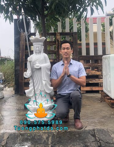 Mẫu Tượng Địa Tạng Đá Nhỏ Đẹp Để Mộ