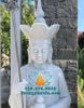 Tượng Địa Tạng Bằng Đá Trắng Đẹp Cao 1m7