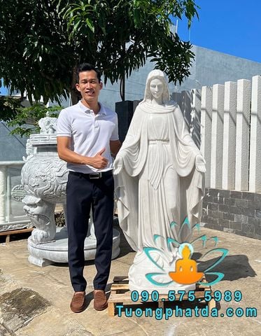 Mẫu Tượng Đức Mẹ Ban Ơn Đá Đẹp Tại Thái Bình