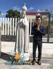 Bán Tượng Đức Mẹ Fatima Bằng Đá Trắng Đẹp Tại Đồng Nai