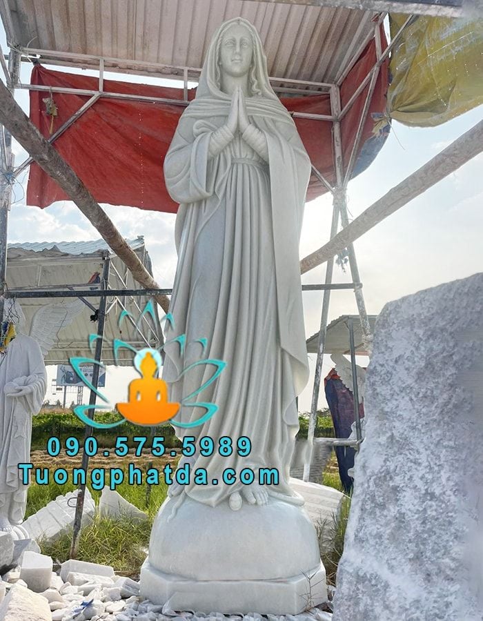 Tượng Đức Mẹ Lộ Đức Bằng Đá Đẹp Tại Bình Thuận