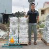 Điêu Khắc Tượng Kỳ Lân Đá Cẩm Thạch Trắng Cao 1.2m