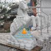 Tượng Ngựa Đá Đứng Tiền Vàng Nguyên Khối
