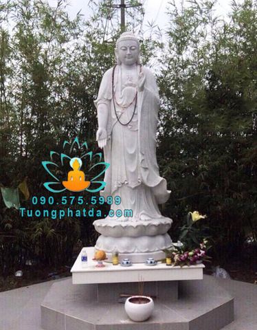 Tượng Phật A Di Đà Tịnh Tông Bằng Đá Đẹp Tại HCM