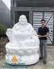 Tượng Phật Di Lặc Cúng Dường Bằng Đá Trắng Nguyên Khối Cao 2m